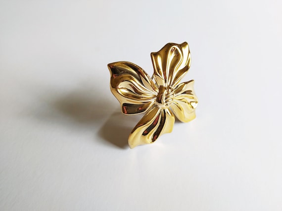 Vintage Bow Clip Barrette Hair Slide Grip 68mm x … - image 1