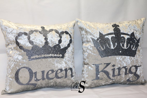 Personalised glitter cheap pillow
