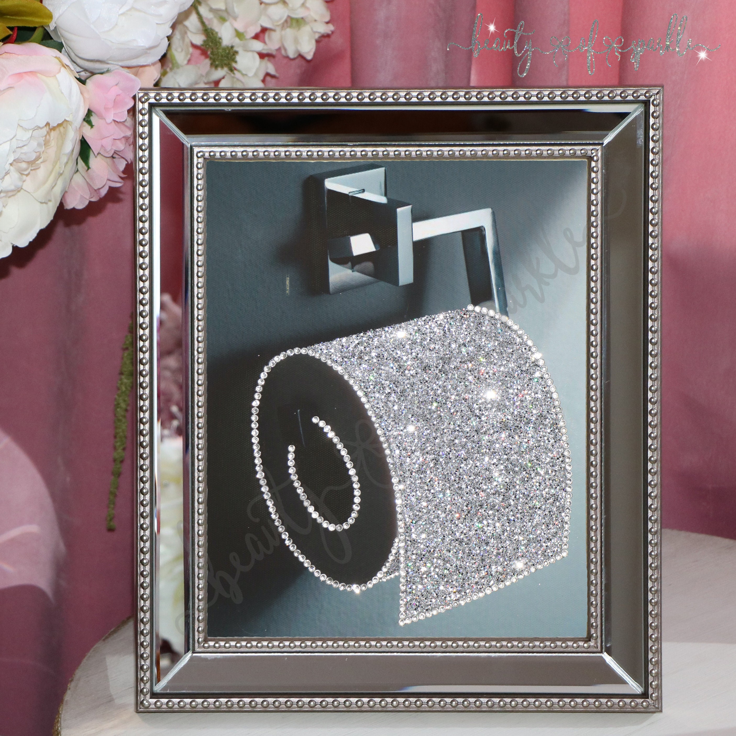 Toilettenrolle Glitzer Silber Glitzer Bild Limitierte Auflage Etsy
