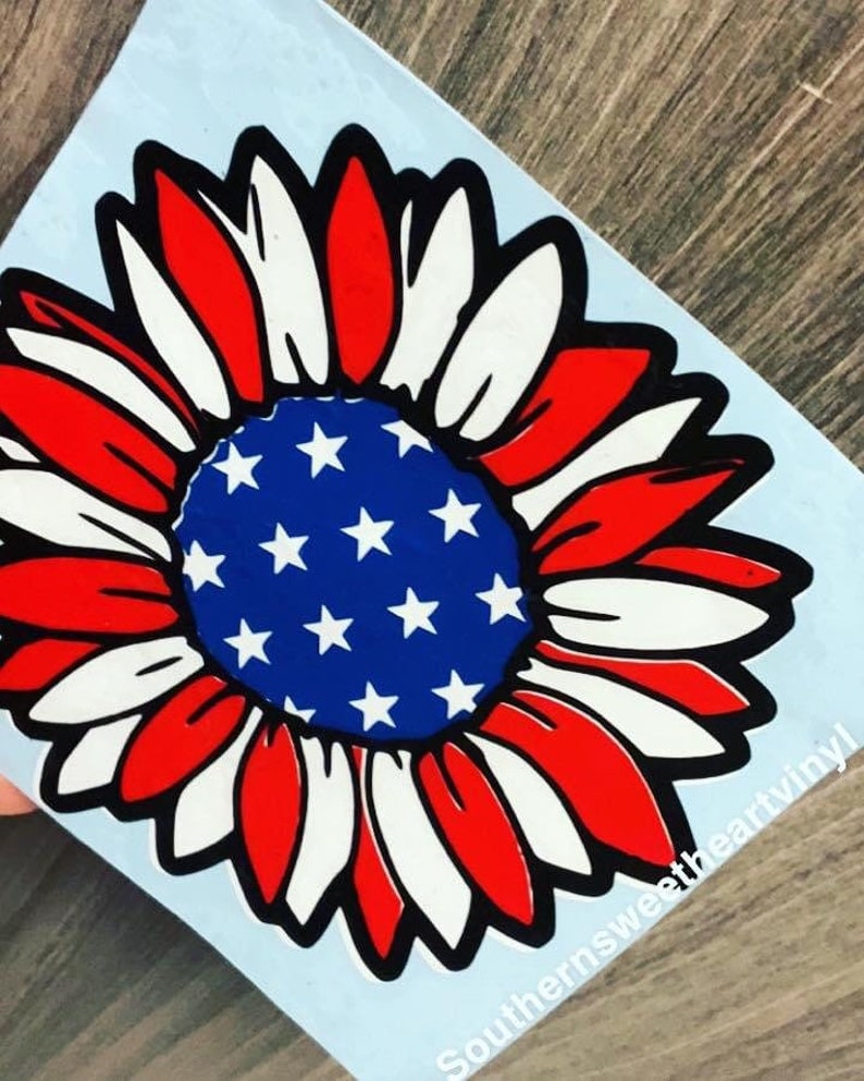 Free Free 288 Red White And Blue Sunflower Svg Free SVG PNG EPS DXF File