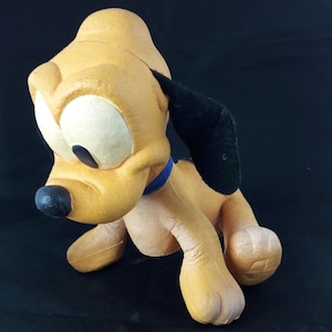 Disney Foam Pluto the Dog Soft Toy 1984 Vintage