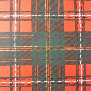 Hay Clan Tartan Vintage Colour Print 1940's Scotland Scottish Clan