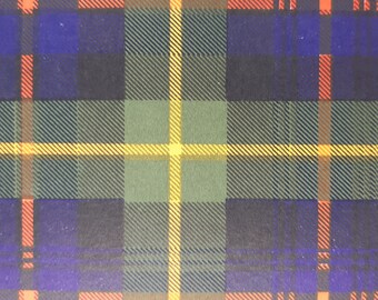 Farquharson Clan Tartan Vintage Colour Print 1940's Scotland Scottish Clan