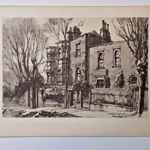 2 Lower Terrace Hamstead London 1947 Norman Janes Vintage Print John Constable