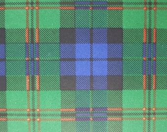 Dundas Tartan Vintage Farbdruck 1940 Schottland Scottish Clan