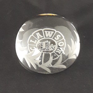 Edinburgh Crystal Crawson Round Paperweight Glass