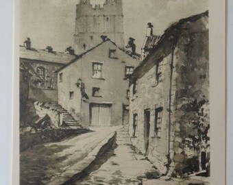 Print Castle Terrace Richmond E.B. Musman 1946