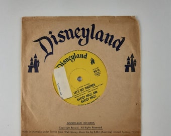 Disneyland 7&quot; Single Hayley Mills Let&#39;s Get Together Parent Trap 1961 Australia