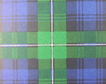Forbes Tartan Vintage Colour Print 1940's Scotland Scottish Clan