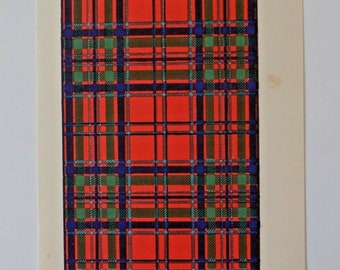 MacGillivray Tartan Vintage Print 1940 Schottland Scottish Clan