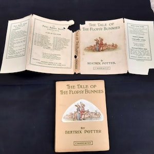 The Tale of the Flopsy Bunnies Beatrix Potter Vintage Hardback Book c1950s 60s