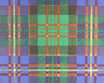 Cameron of Erracht Tartan Vintage Print c1940s Scotland Scottish Clan