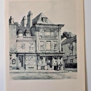 Market House Winslow Stanley Anderson R.A. 1947 Vintage Print