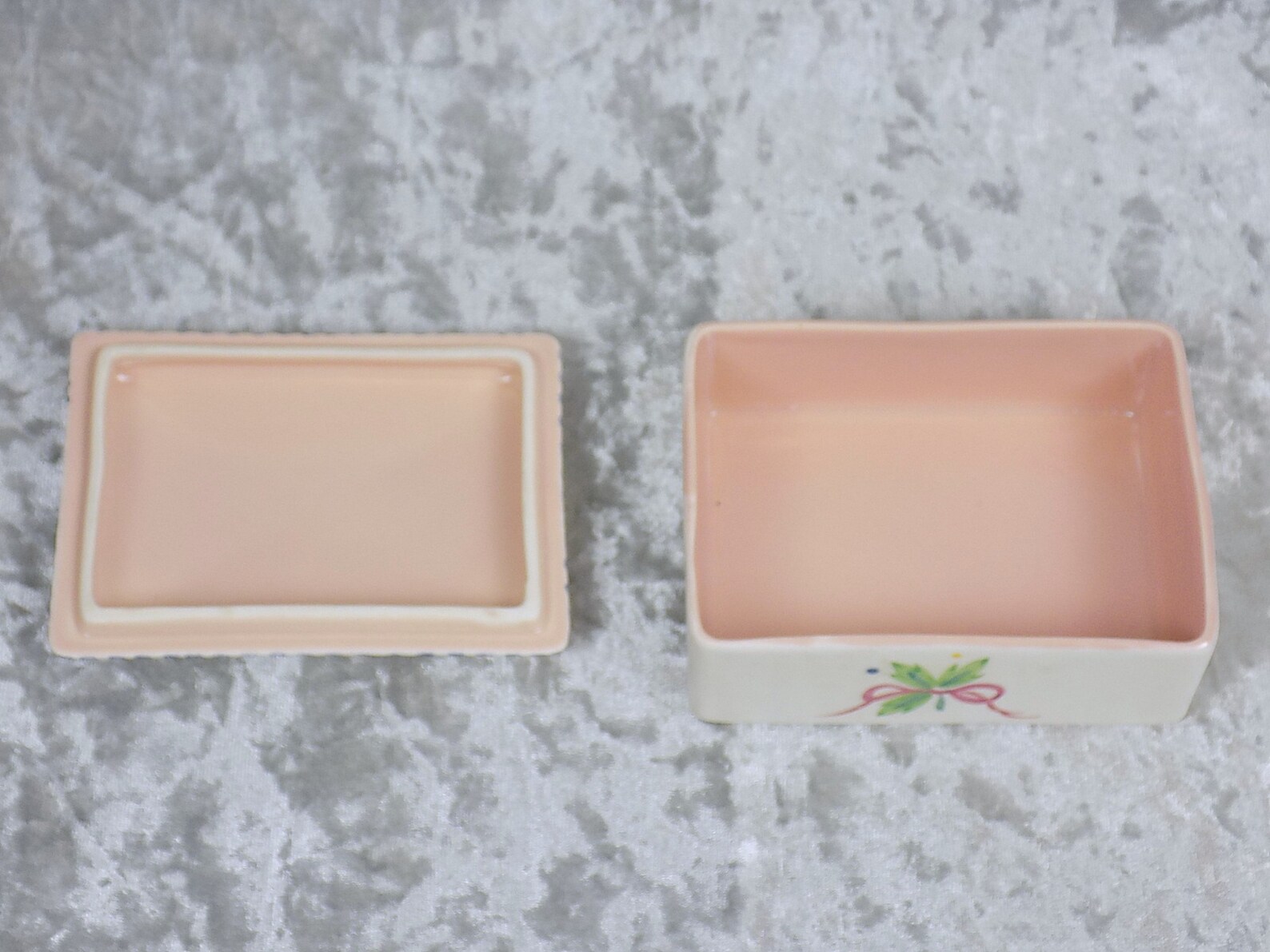 Poole Pottery Trinket Box With Hand Painted Flower Decoration Etsy