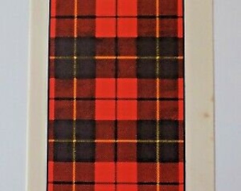 Wallace Tartan Vintage Print 1940's Scotland Scottish Clan