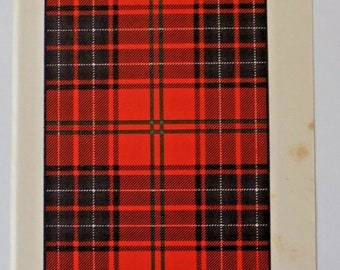Wemyss Tartan Vintage Print 1940's Scotland Scottish Clan