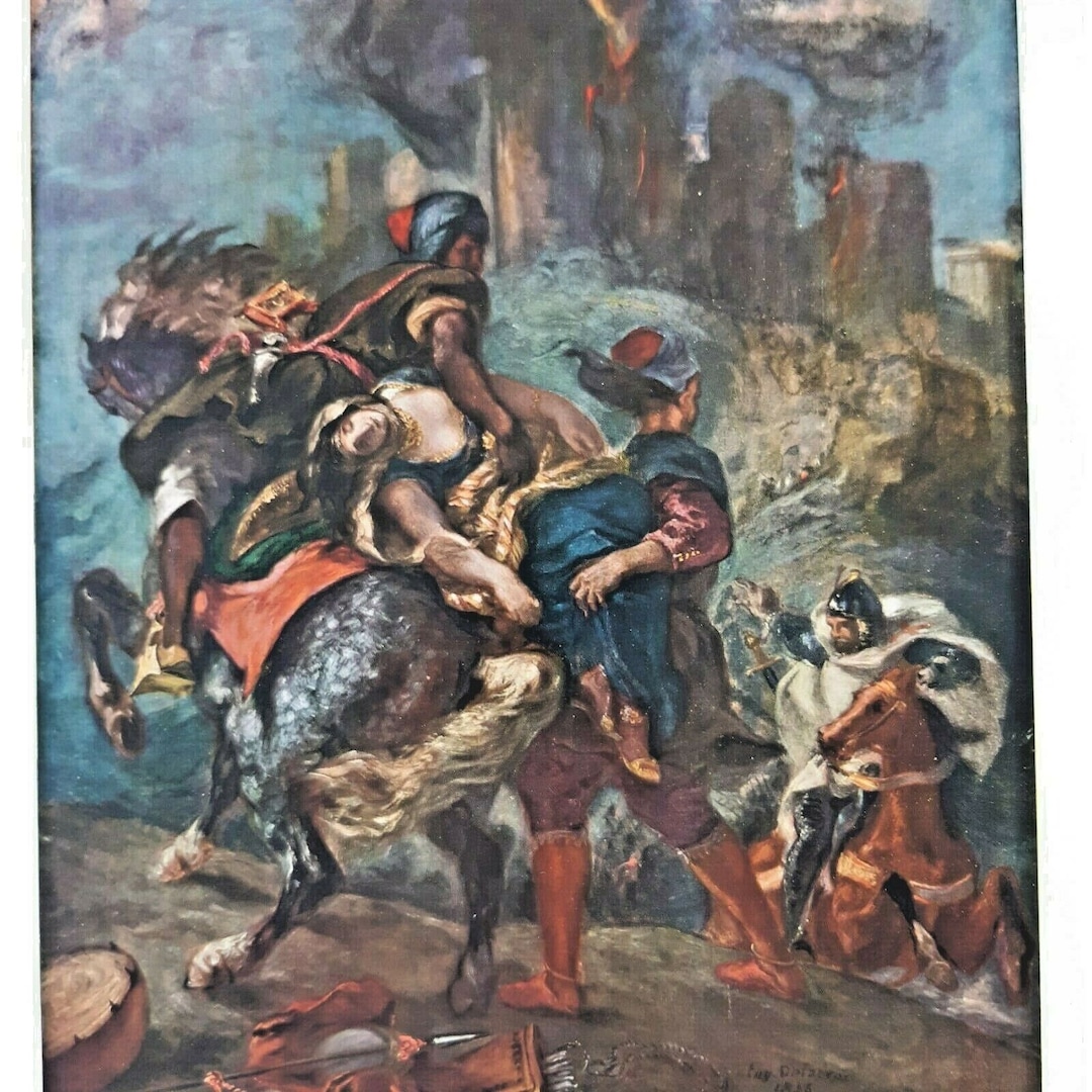 The Abduction of Rebecca Delacroix Vintage Print 1950s 31 1/2 Etsy