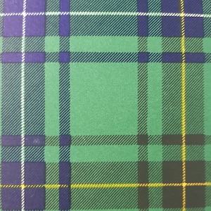 Henderson Clan Tartan Vintage Colour Print 1940&#39;s Scotland Scottish Clan