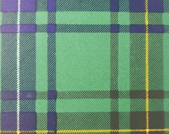 Henderson Clan Tartan Vintage Colour Print 1940's Scotland Scottish Clan