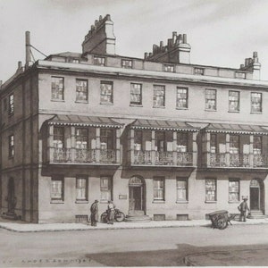 35 Beaumont Street Oxford by Stanley Anderson RA Vintage Print 1947