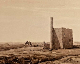 Deserted Mine Cornwall by Martin Hardie Print 1947