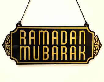 Ramadan & Eid Mubarak Sign, Decor