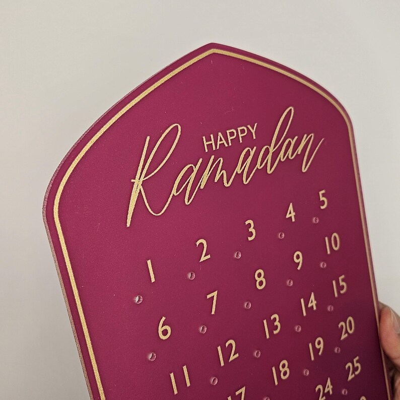 Ramadan Calendar: Acrylic and Magnetic Ramadan Decoration, Ramadan Decor Bild 15