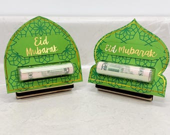 Eid Mubarak Money Envelope: Gold Foil Eidi Gift