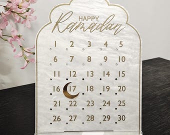 Ramadan Calendar: Acrylic and Magnetic Ramadan Decoration, Ramadan Decor