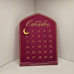 Ramadan Calendar: Acrylic and Magnetic Ramadan Decoration, Ramadan Decor Bild 16