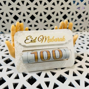 Carte Eid Mubarak, Enveloppe élégante de l'Aïd, Enveloppes de l'Aïd, Cadeau de l'Aïd, Rouleau d'argent de l'Aïd, Ramadan Moubarak, Cadeaux de l'Aïd, Cadeau de l'Aïd