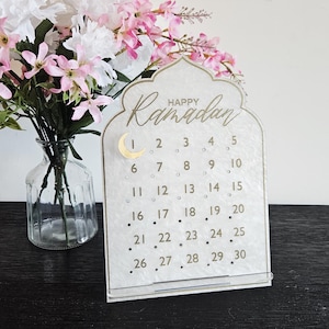 Ramadan Calendar: Acrylic and Magnetic Ramadan Decoration, Ramadan Decor Bild 13