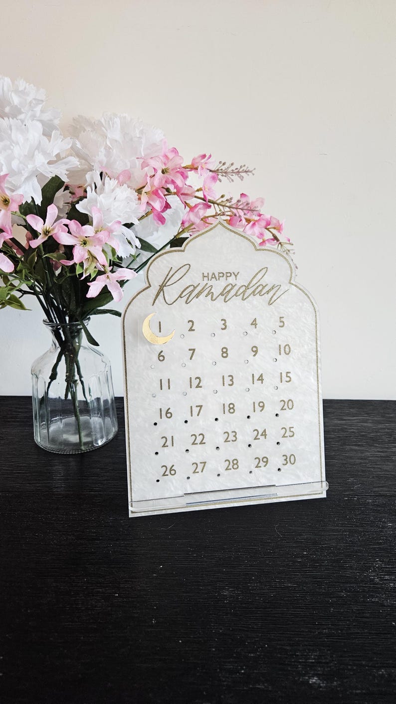 Ramadan Calendar: Acrylic and Magnetic Ramadan Decoration, Ramadan Decor Bild 13