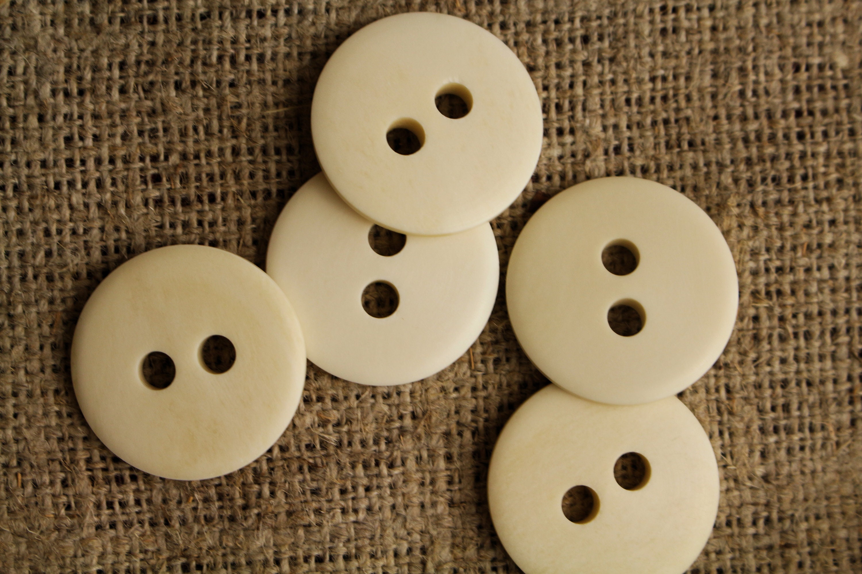 Handmade Natural Bone Buttons, 30mm Sewing Buttons - Etsy