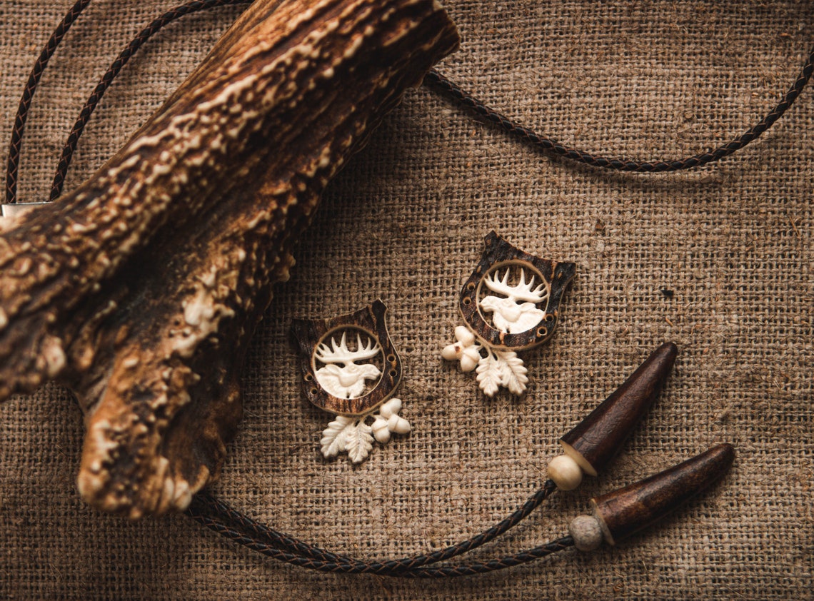 Handmade Antler Buttons Antler Buttons Elk Horn Buttons Etsy