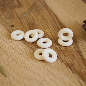 Bone rings, Bead supplies, Cattle bone ring spacer, 5.5 mm spacer,  Connector rings, Connector ring