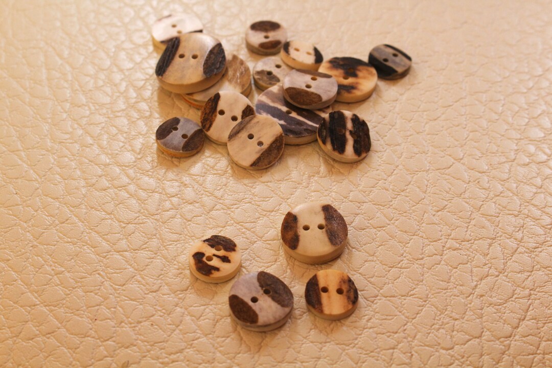 Real Deer Antler Buttons - Natural 2-hole Sewing Supplies - Etsy
