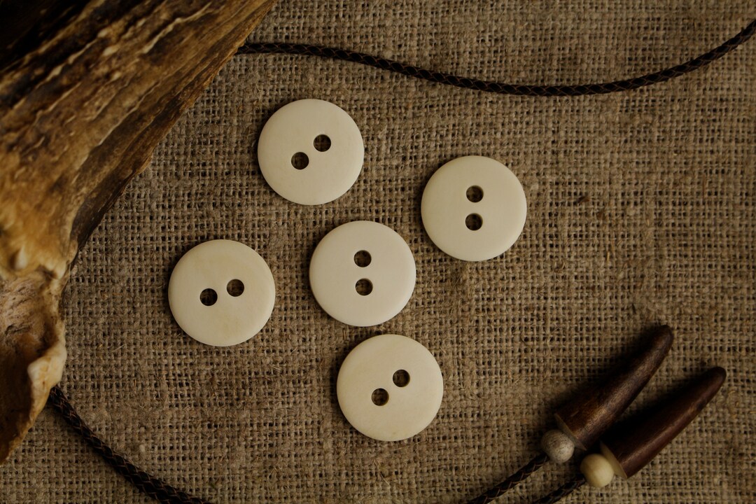 Handmade Natural Bone Buttons, 30mm Sewing Buttons - Etsy
