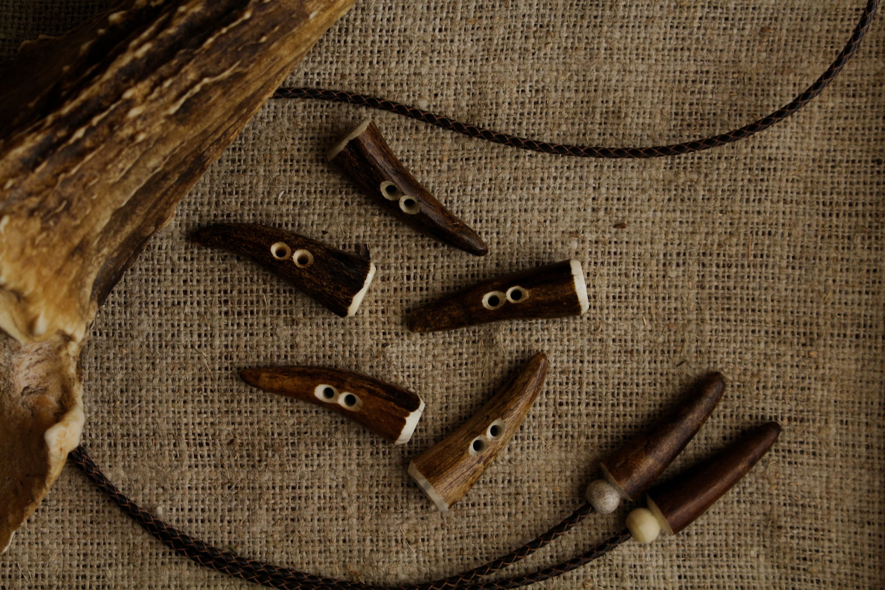 Handmade Antler Buttons Antler Buttons Elk Horn Buttons Etsy