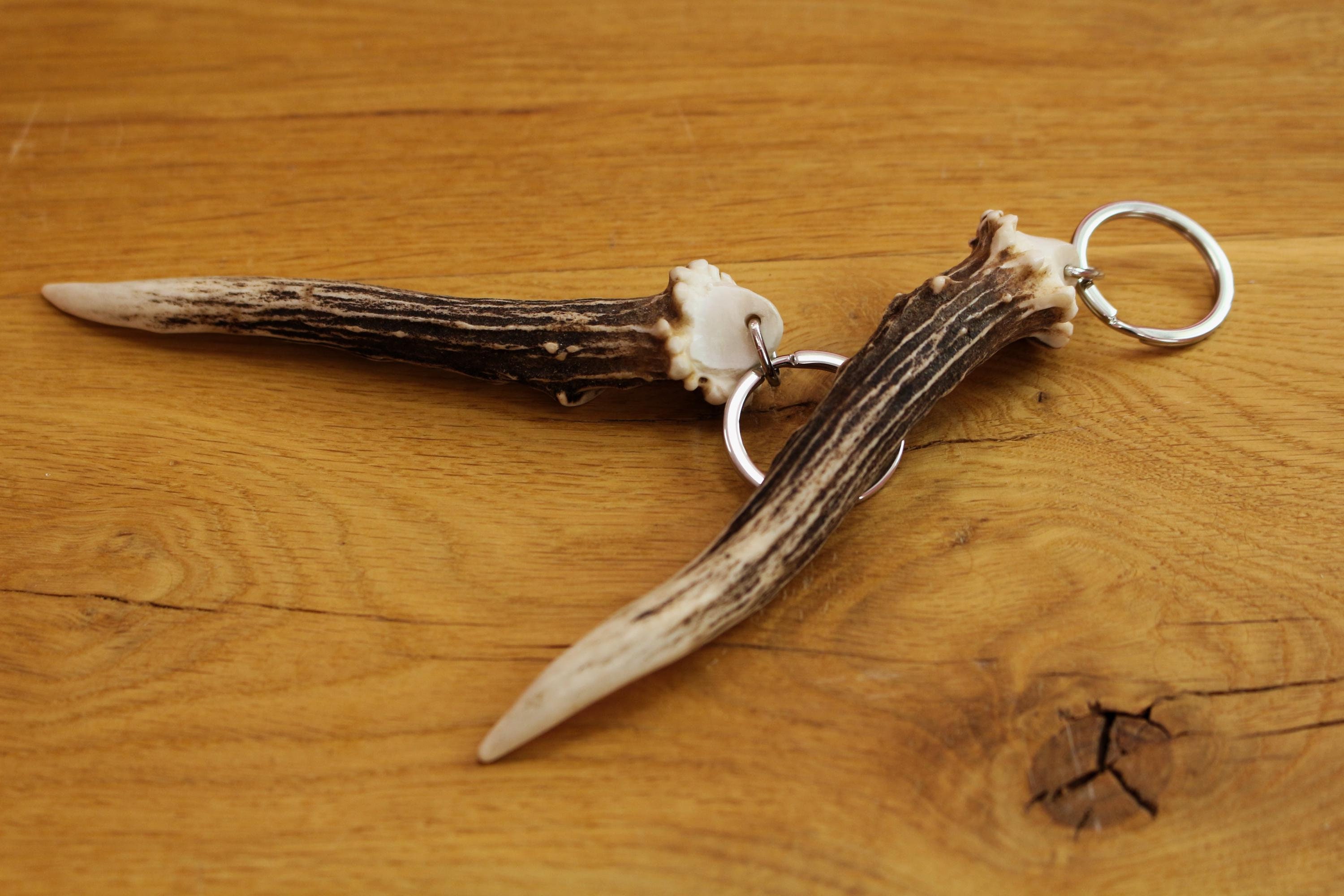 Roe Deer Antler Keychain | Gift For Him | Deer Hunting Keychain | Gift for Hunter