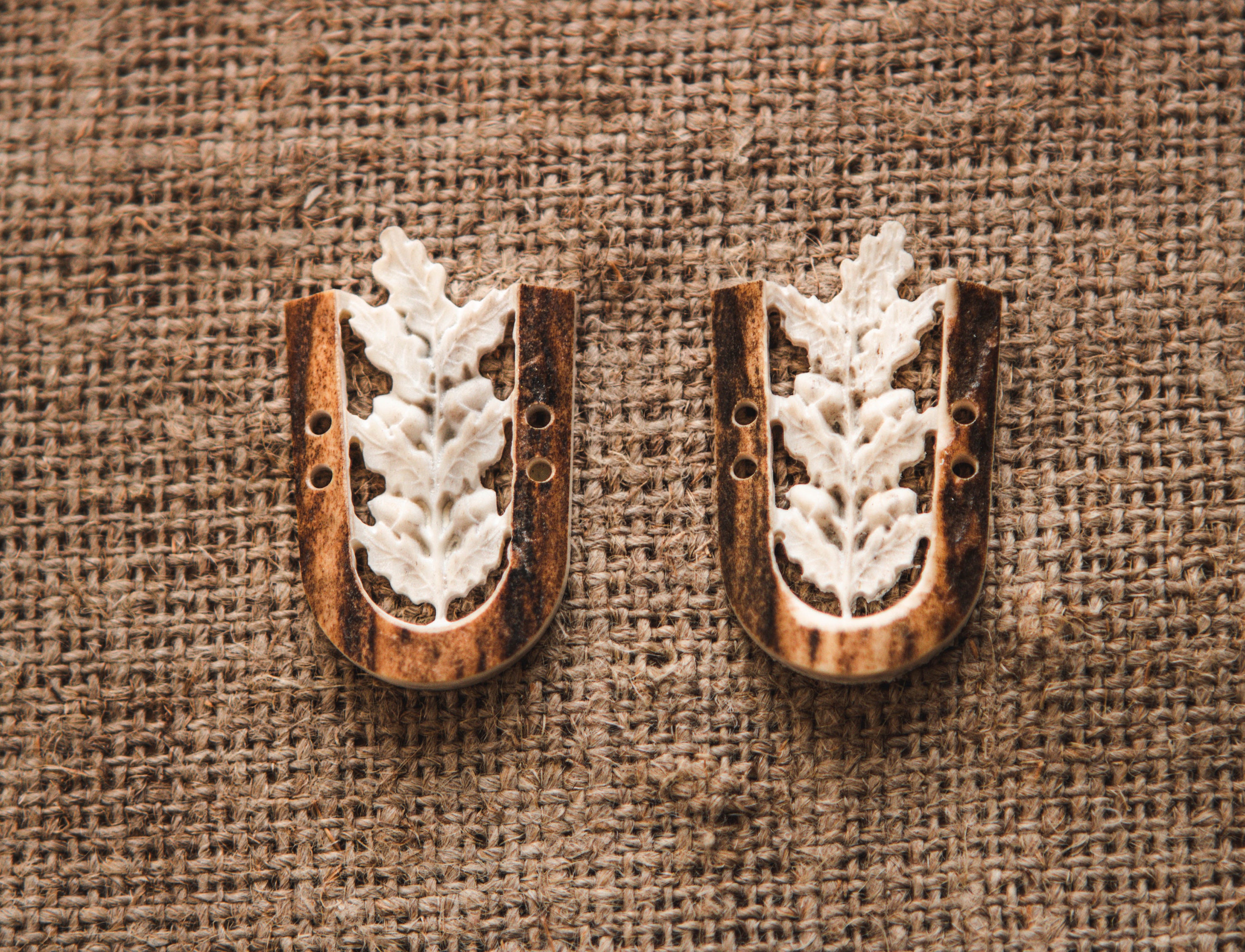 Handmade Antler Buttons Antler Buttons Elk Horn Buttons Etsy