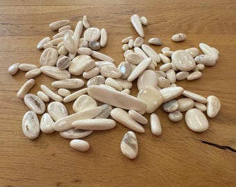 Polished Natural Bone Pieces | Crafting, Jewelry Making Supplies