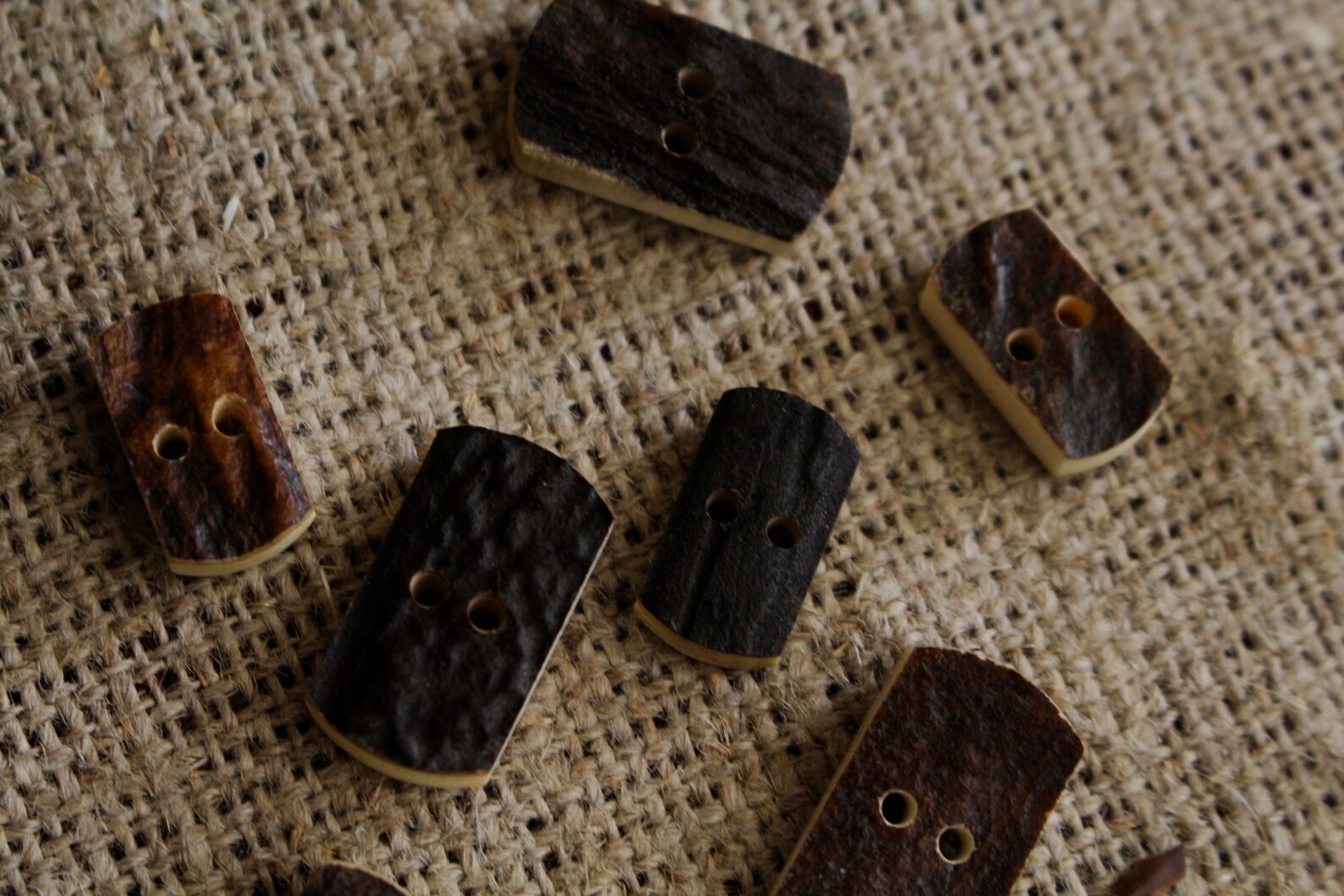 Handmade Antler Buttons Antler Buttons Elk Horn Buttons Etsy