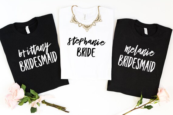etsy bridesmaid shirts