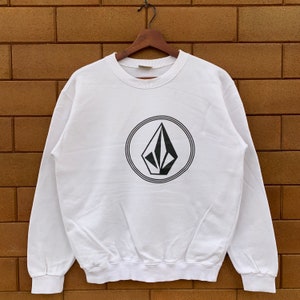 Vintage Volcom Skateboard Sweatshirt Crew Neck Volcom Big Logo