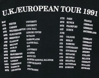 EMF サイン入りTシャツ 1991年 90年代 バンT ミュージック 音楽 イーエムエフ アメリカ製