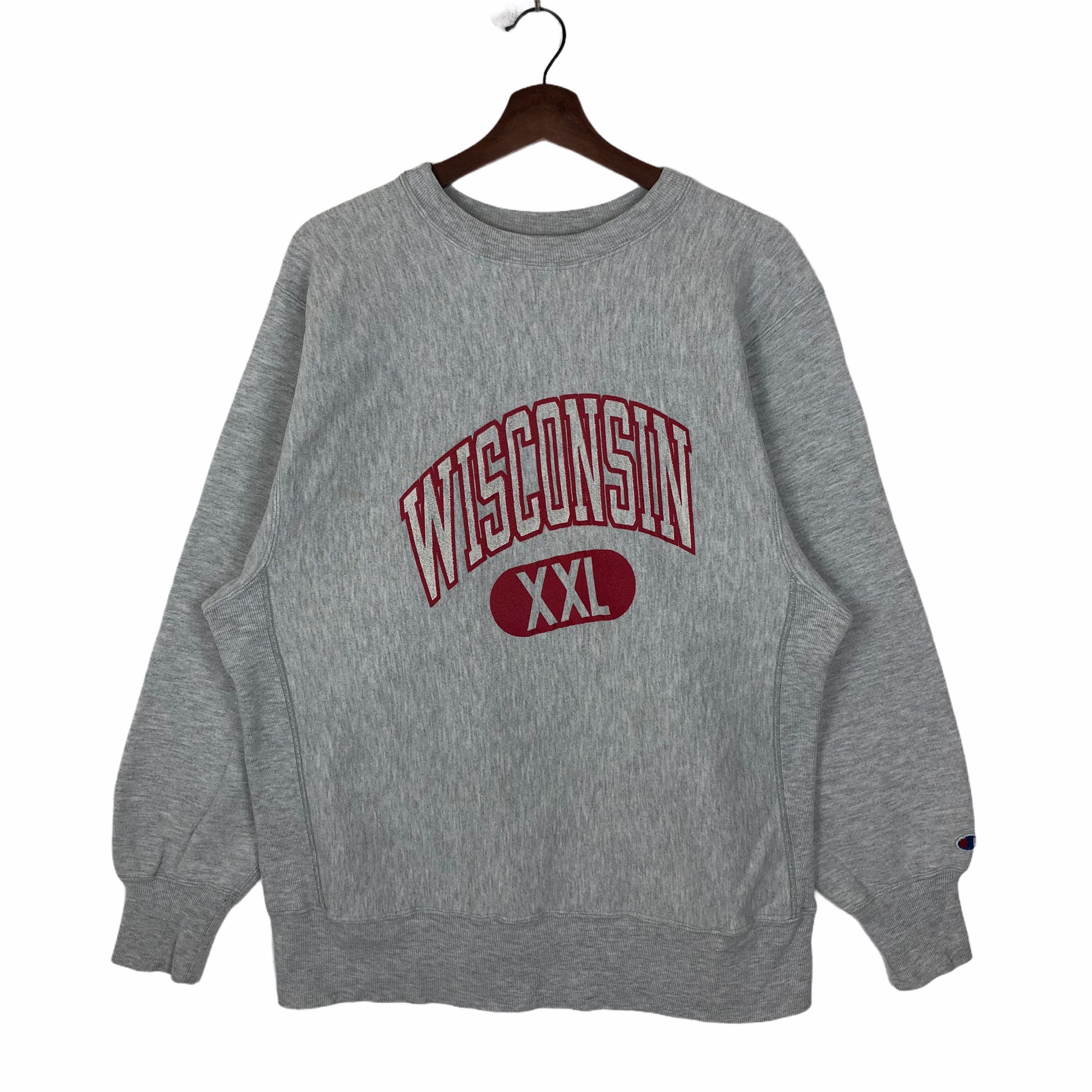 Vintage 80s Champion Reverse Weave Wisconsin University Sweatshirt 