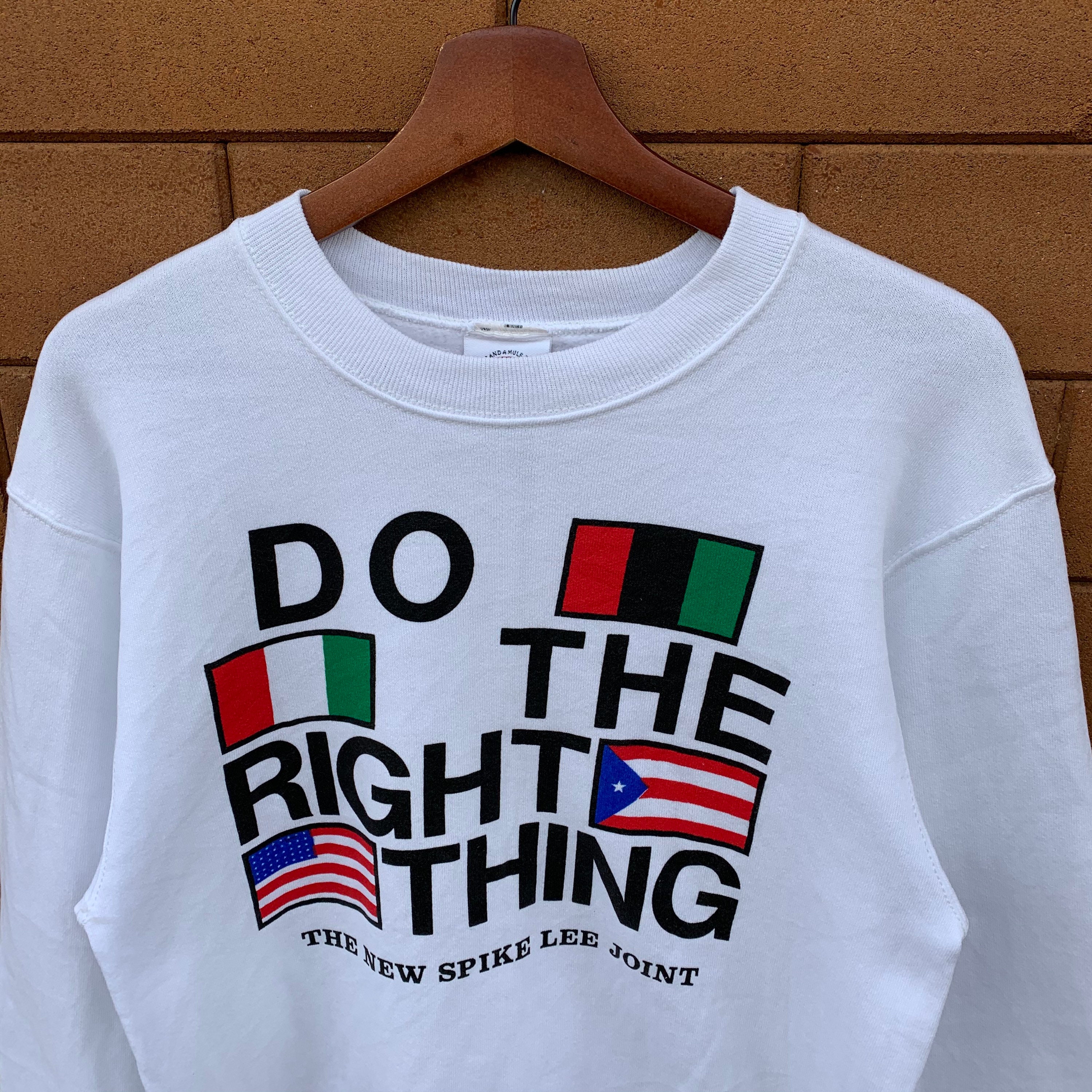 Vintage 80s Do the Right Thing Sweatshirt - Spike Lee Film Promo 