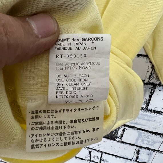 Comme des garcons 1990 letra sale