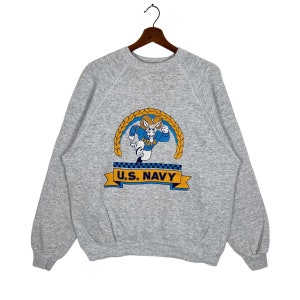 Vintage 80s United States Navy Sweatshirt Size XLarge